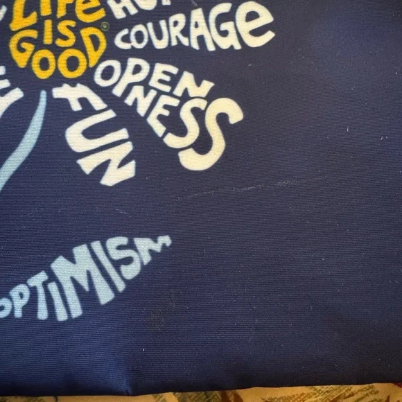 Life Is Good Sea Bags Maine Crossbody with Inspirational Words - Picture 2 of 5